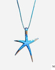 Hazel | Blue Opal Starfish Necklace