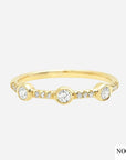 Lila | Vintage Gold and Zirconium Ring