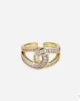 Mia | Elegant, knotted adjustable ring