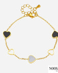 Natasha | Gold Plated Heart Bracelet