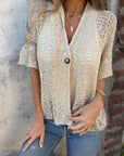 April | Elegant Textured Top