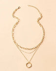 Alix | Vintage Gold Plated Chain & Pendant Necklace