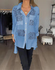 Cara | Handwriting Design Button Up Shirt
