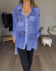 Cara | Handwriting Design Button Up Shirt