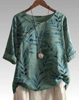 Celia | Nature Inspired Button Detail Top