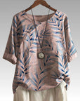 Celia | Nature Inspired Button Detail Top