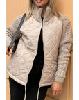 Cynthia | Quilted Jacket with Knit Detail