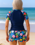 Julia | Short-Sleeve Tankini Set
