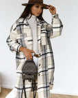 Danielle | Plaid Longline Jacket