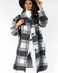 Danielle | Plaid Longline Jacket