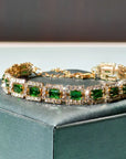 Seliora | Emerald Green Gold Bracelet