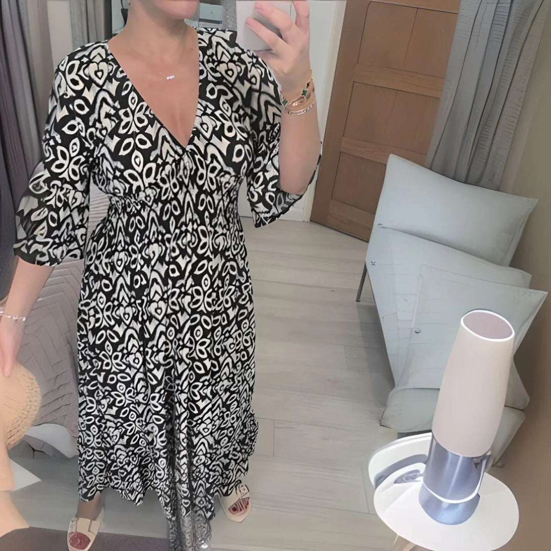 Elsa | Boho Printed Dress
