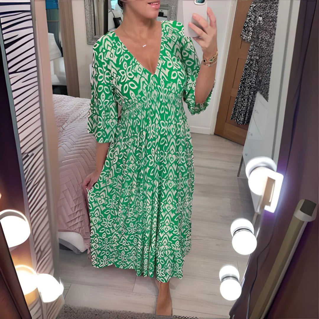 Elsa | Boho Printed Dress