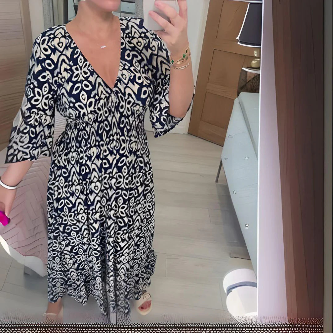 Elsa | Boho Printed Dress