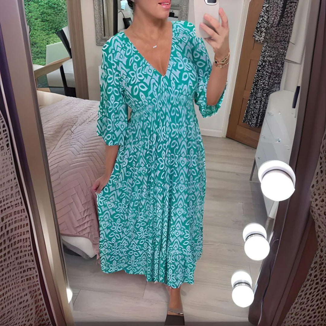Elsa | Boho Printed Dress