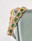 Seliora | Emerald Green Gold Bracelet