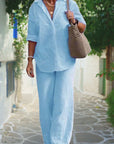 Emily | Relaxed Shirt & Trousers Two-Piece Set