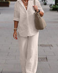 Emily | Relaxed Shirt & Trousers Two-Piece Set
