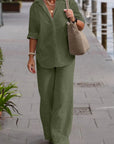 Emily | Relaxed Shirt & Trousers Two-Piece Set