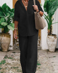 Emily | Relaxed Shirt & Trousers Two-Piece Set