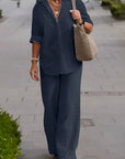 Emily | Relaxed Shirt & Trousers Two-Piece Set