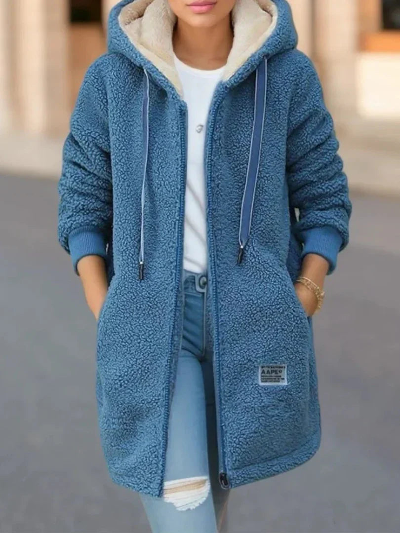 Francesca | Fleece Hooded Jacket