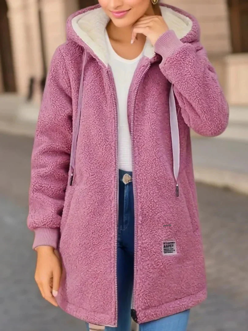 Francesca | Fleece Hooded Jacket