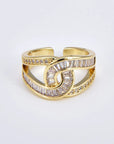 Mia | Elegant, knotted adjustable ring