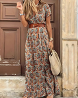 Briony | Elegant Paisley Maxi Dress
