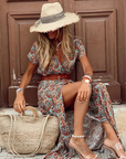 Briony | Elegant Paisley Maxi Dress