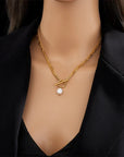 Janine | Pearl Pendant Necklace