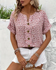 Jenna | Floral Button-Up Blouse