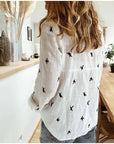 Kaia | Bird Print Long Sleeve Shirt