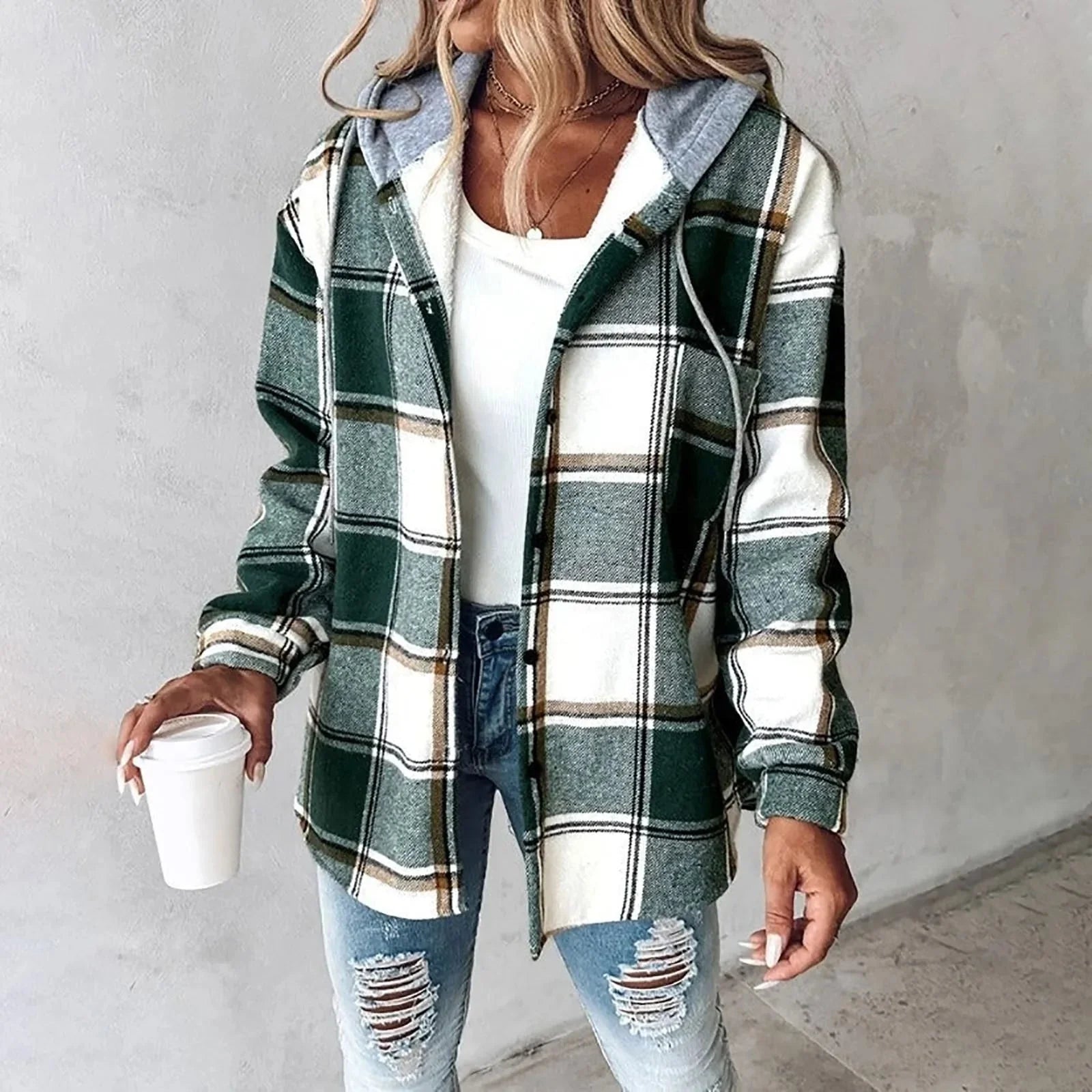 Kaitlyn | Cozy Plaid Jacket