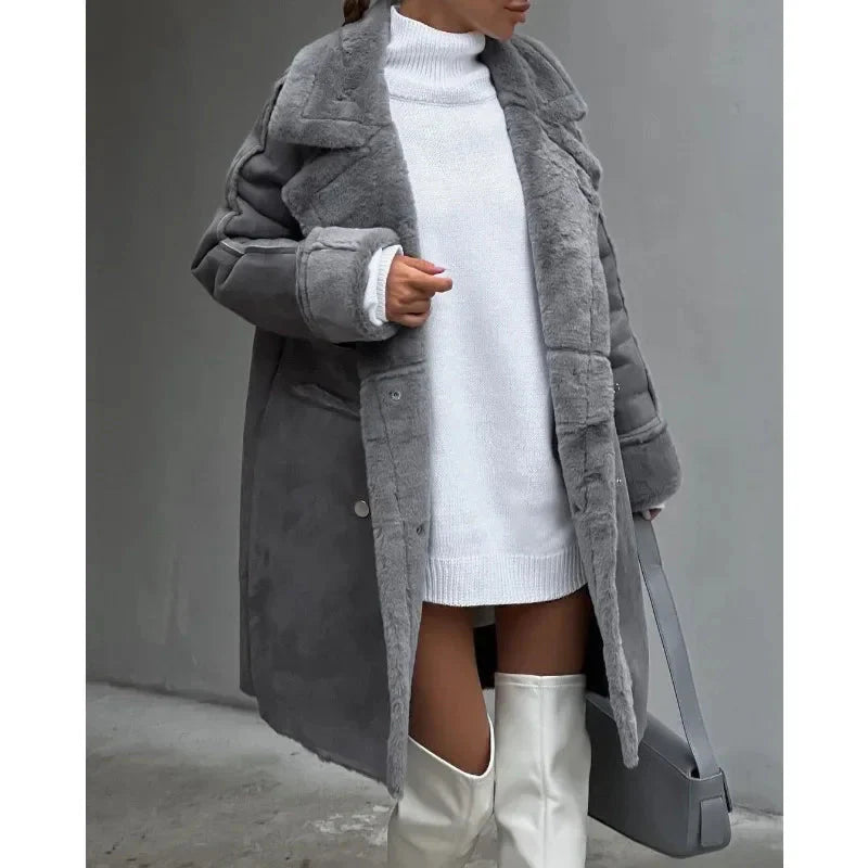 Khloe | Fur-Lined Longline Coat