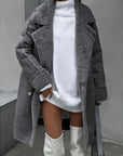 Khloe | Fur-Lined Longline Coat
