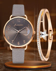 Matilda | Watch and Bracelet Set with Moon-Shaped Dial