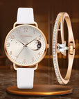 Matilda | Watch and Bracelet Set with Moon-Shaped Dial