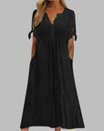 Meli | Tie-Sleeve Casual Dress