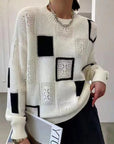 Odessa | Relaxed Geometric Sweater