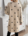 Ria | Heart Print Cardigan