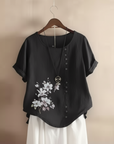 Gemma | Floral Detail T-Shirt