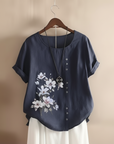 Gemma | Floral Detail T-Shirt
