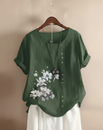 Gemma | Floral Detail T-Shirt