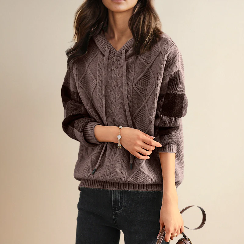 Valerie | Hooded Knit Sweater