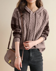 Valerie | Hooded Knit Sweater