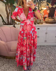 Floriana | Vibrant Bloom Midi Dress