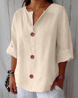 Clara | Timeless Linen Blouse